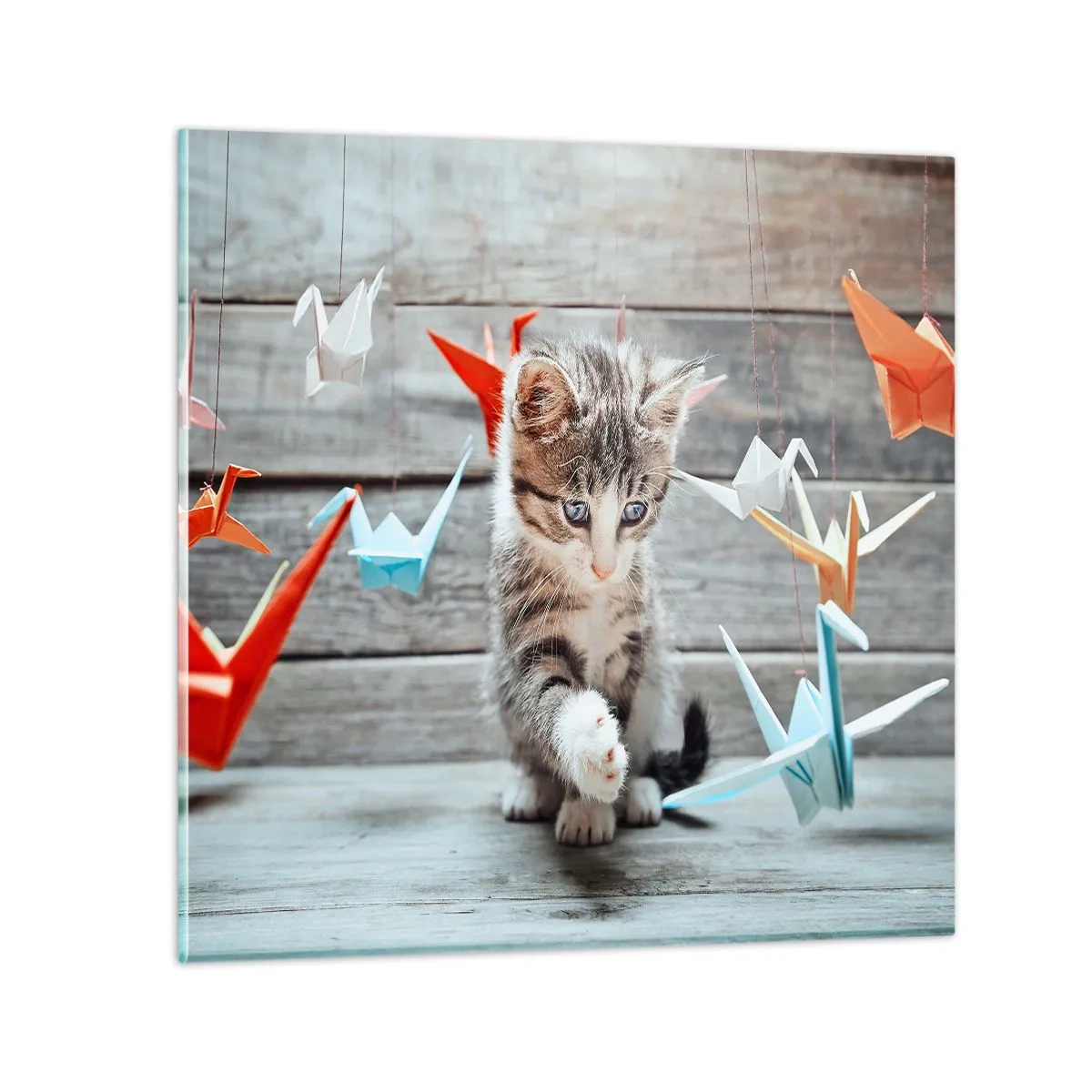 Tablou pe sticlă - Prima lecție - 60x60 cm