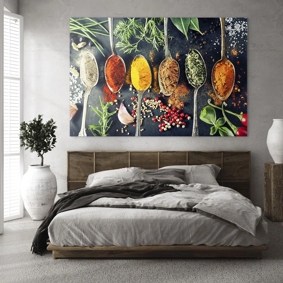 Tablou pe sticlă - Magie culinară - 100x70 cm