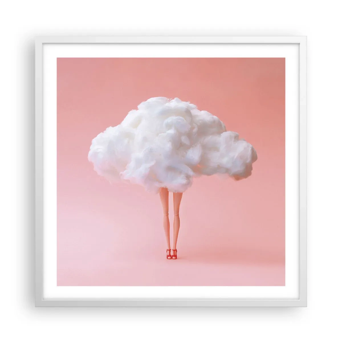 Poster în ramă albă - Dulce promisiune - 60x60 cm