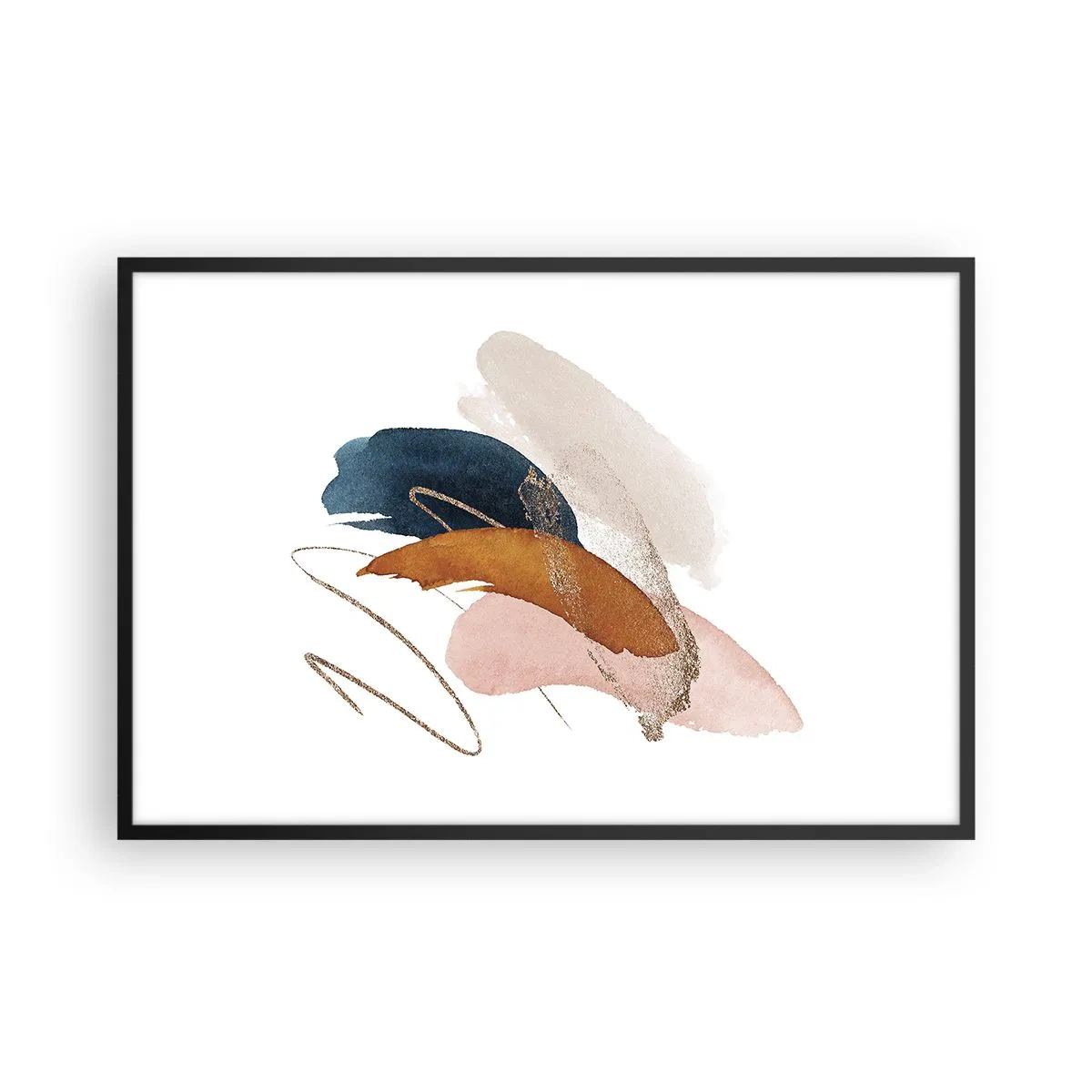 Poster în ramă neagră - Compoziție înaripată - 91x61 cm