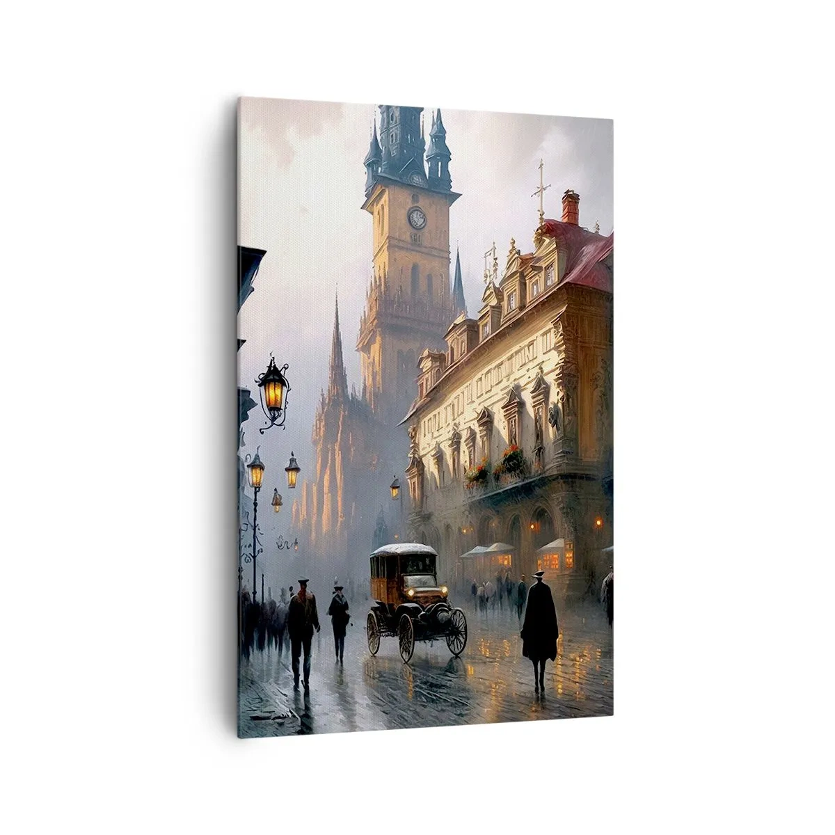 Tablou pe pânză - Magia unei seri la Praga - 80x120 cm