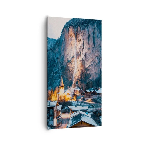 Tablou pe pânză - Spiritul luminos al iernii - 65x120 cm