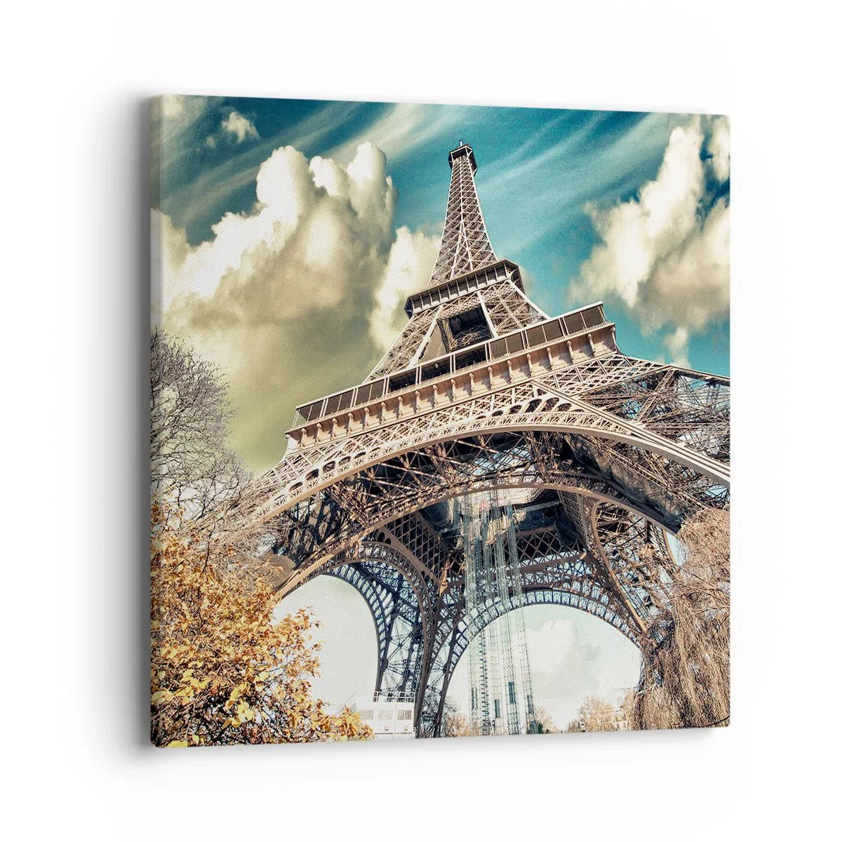 Tablou pe pânză - Și la Paris, în toamna anului .... - 40x40 cm