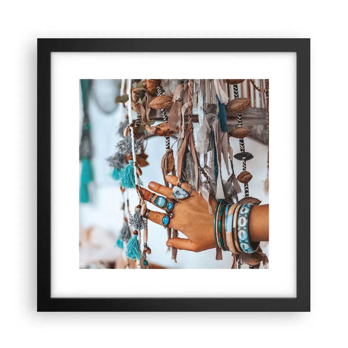 Poster în ramă neagră - Comori locale - 30x30 cm
