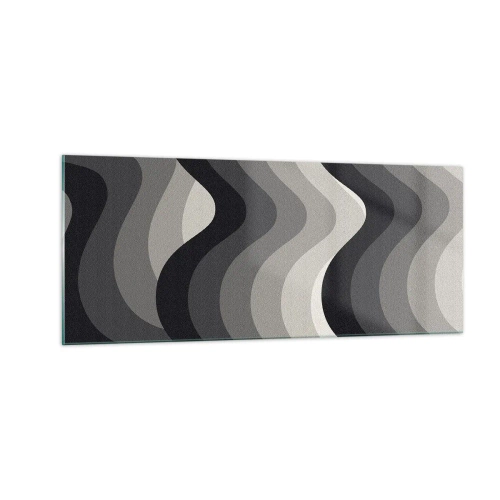 Tablou pe sticlă - Val după val - 100x40 cm