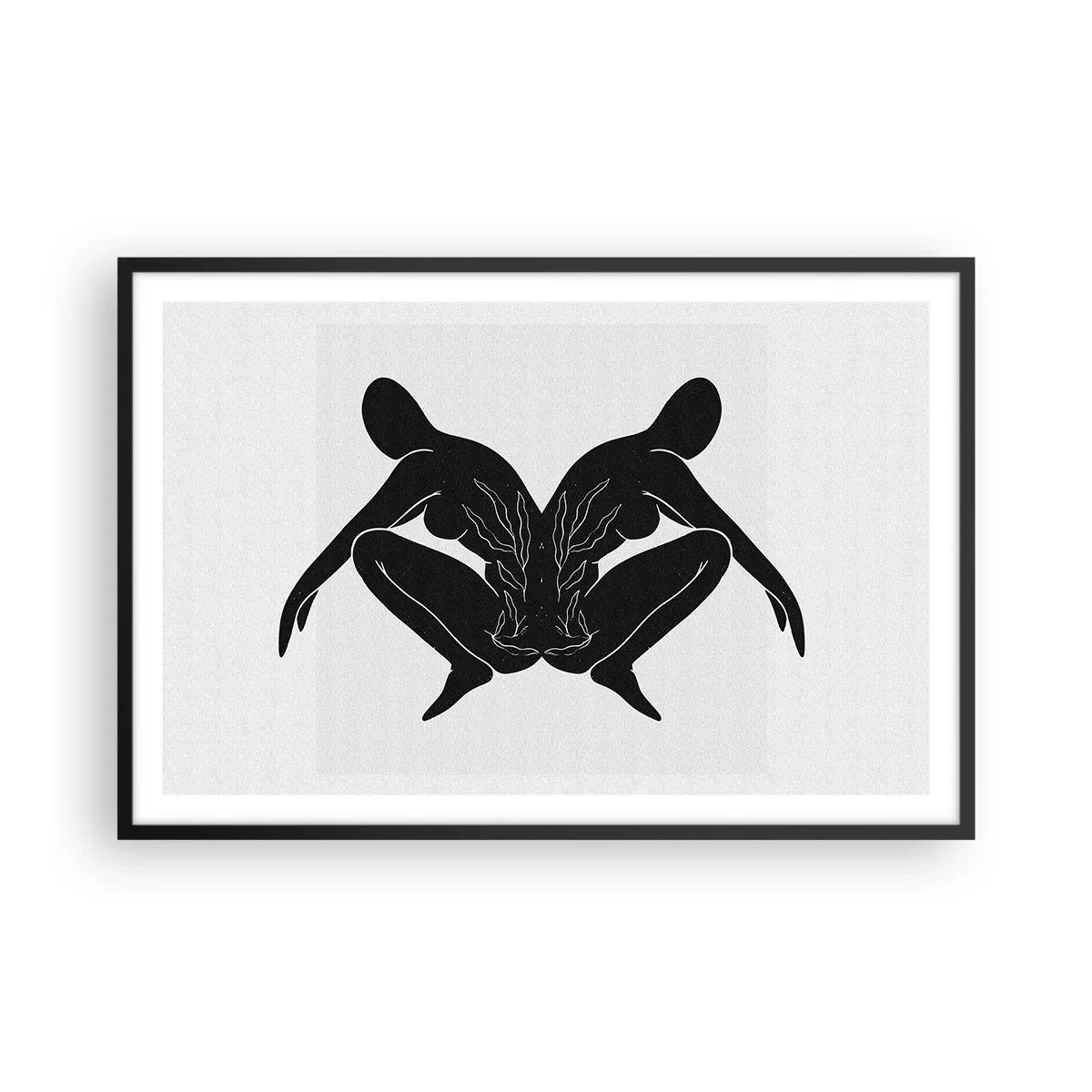 Poster în ramă neagră - Suflet comun - 91x61 cm