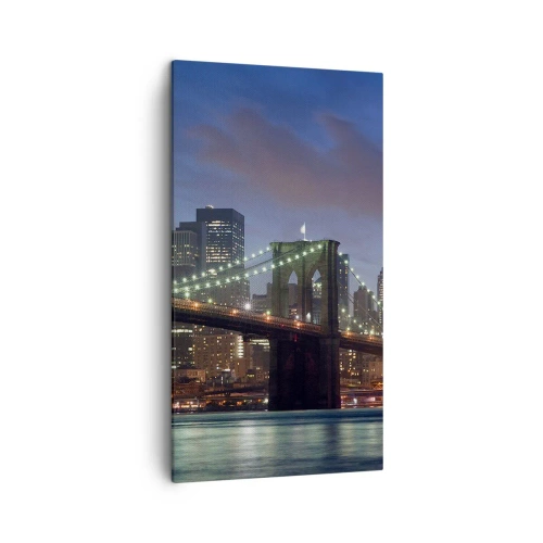 Tablou pe pânză - Noaptea iluminată - 45x80 cm