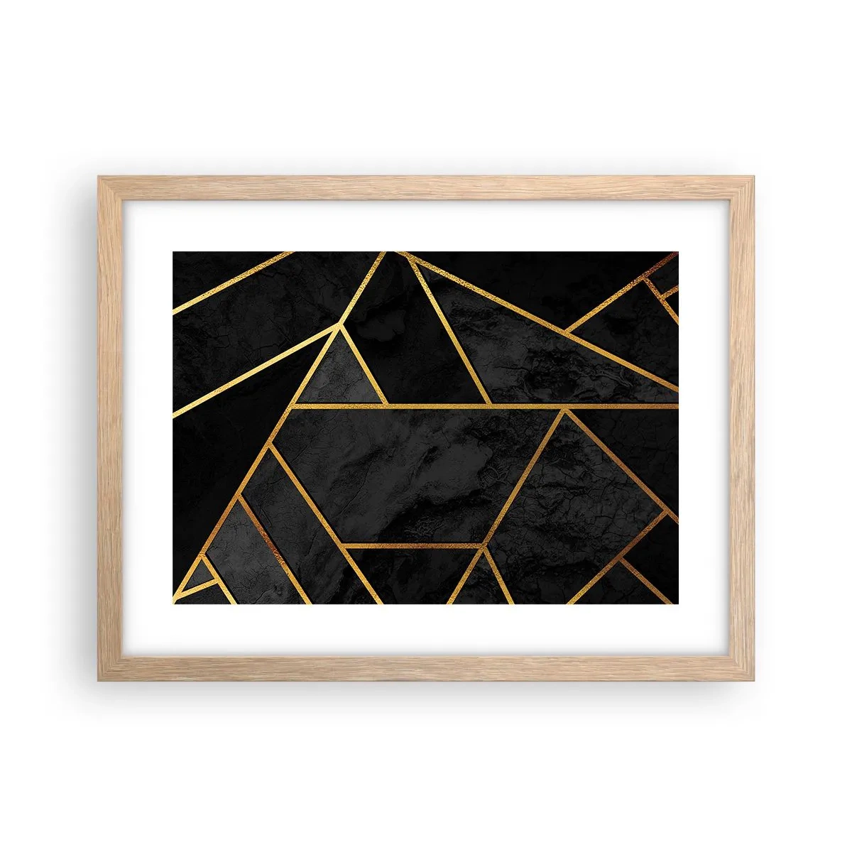 Poster în ramă de stejar deschis - Întuneric și lumină - 40x30 cm