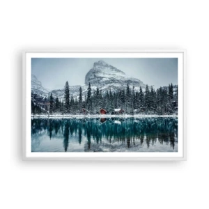 Poster în ramă albă - Refugiu canadian - 91x61 cm
