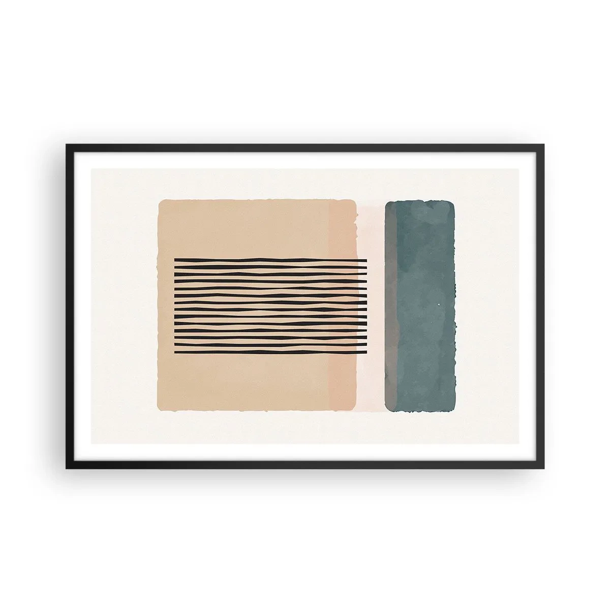 Poster în ramă neagră - Totul este în regulă - 91x61 cm