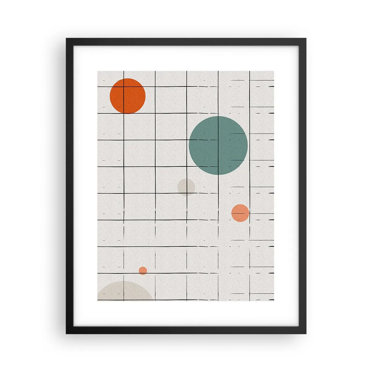 Poster în ramă neagră - În capcană. Noi sau ele? - 40x50 cm