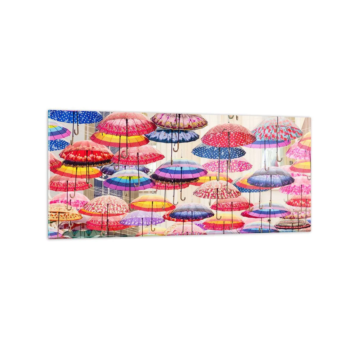Tablou pe sticlă - Pajiște urbană - 120x50 cm