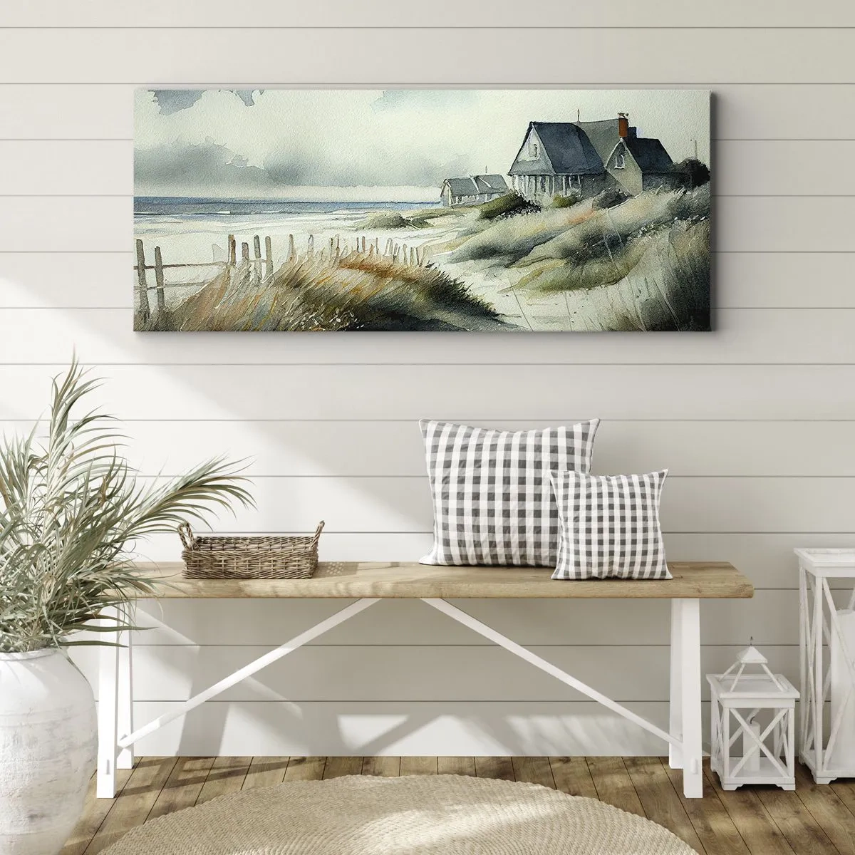 Tablou pe pânză - Departe de agitație - 100x40 cm