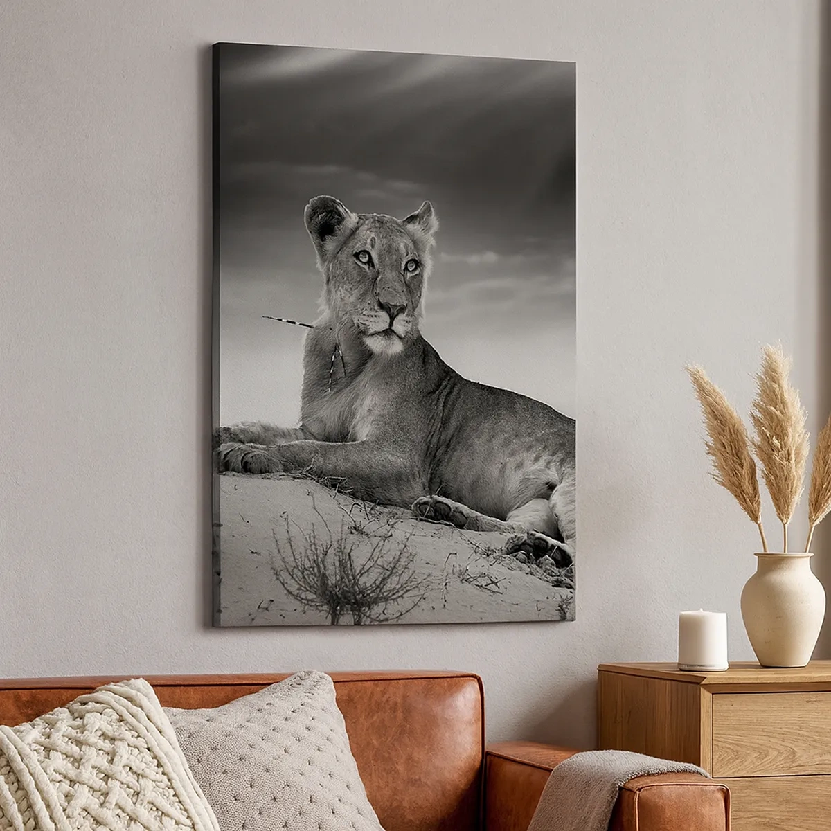 Tablou pe pânză - Odihna reginei deșertului - 50x70 cm