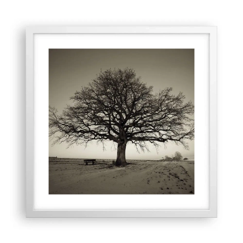 Poster în ramă albă - De aici până în veșnicie - 40x40 cm