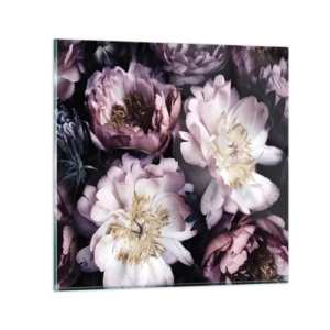 Tablou pe sticlă - Buchet în stil vechi - 50x50 cm