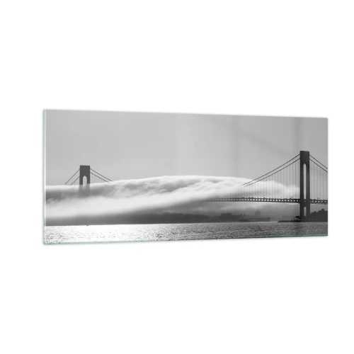 Tablou pe sticlă - Să trecem prin Golden Gate - 100x40 cm