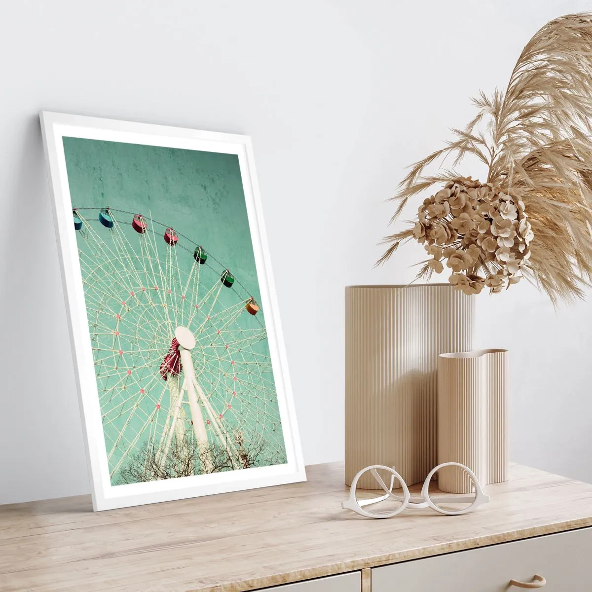Poster în ramă albă - Poftim la joacă - 40x50 cm