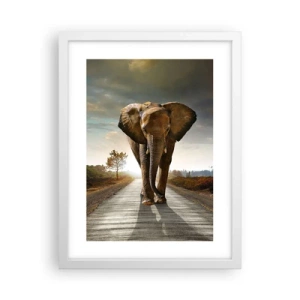 Poster în ramă albă - Și-a pierdut cipicii... - 30x40 cm