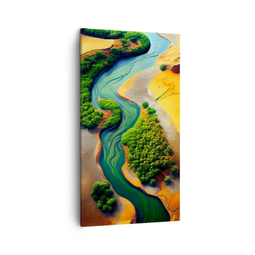 Tablou pe pânză - Râul care dă viață - 45x80 cm