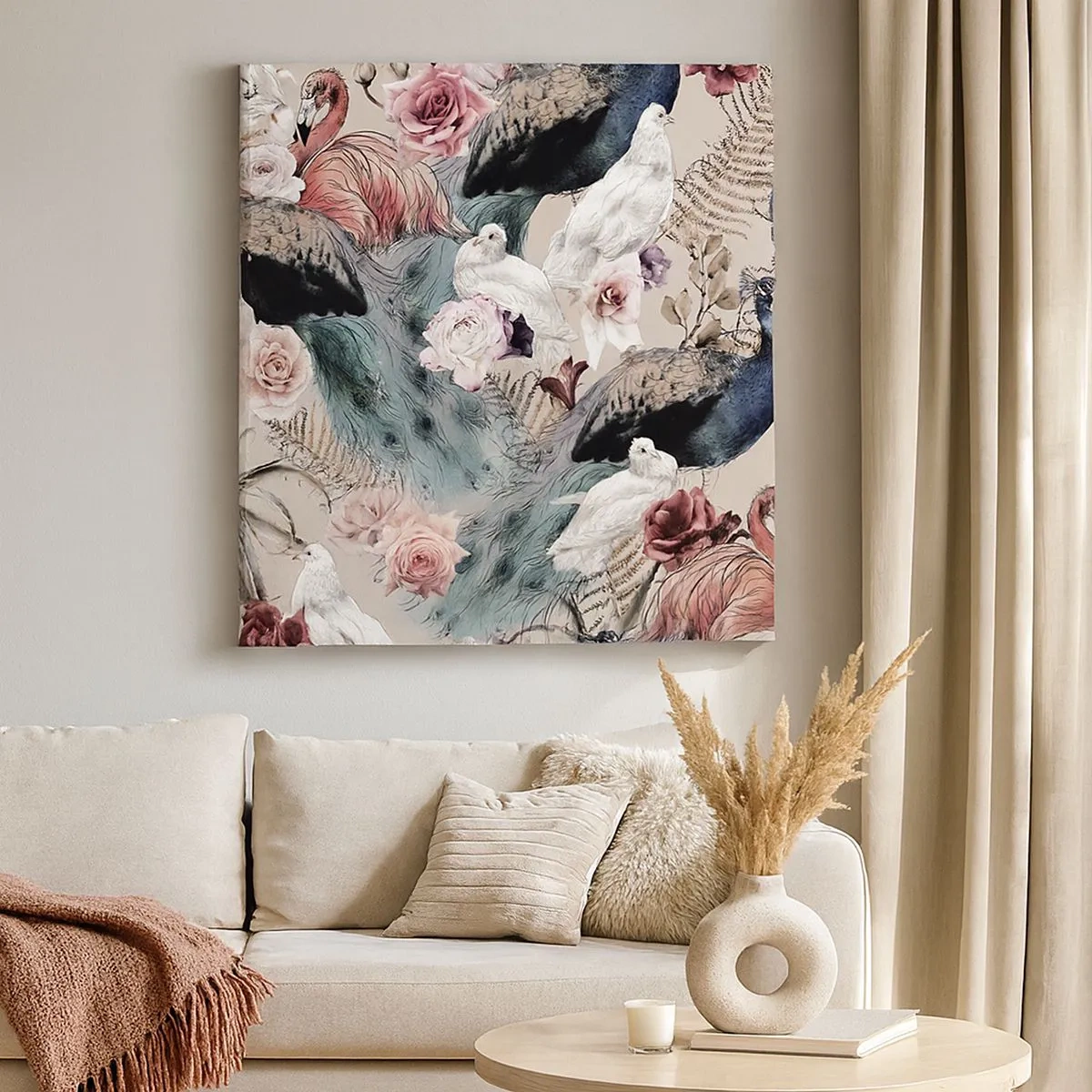 Tablou pe pânză - În grădina palatului - 30x30 cm