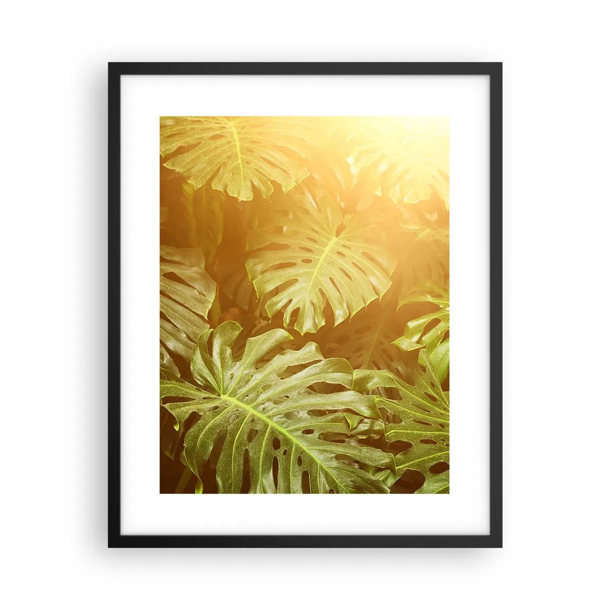 Poster în ramă neagră - Poftiți în verde - 40x50 cm