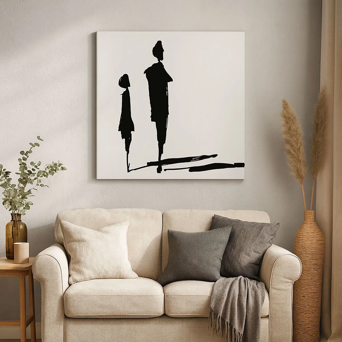 Tablou pe pânză - Cu siguranță împreună? - 30x30 cm