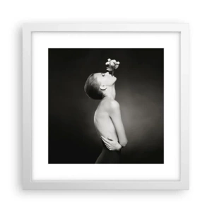 Poster în ramă albă - Eleganță excentrică - 30x30 cm