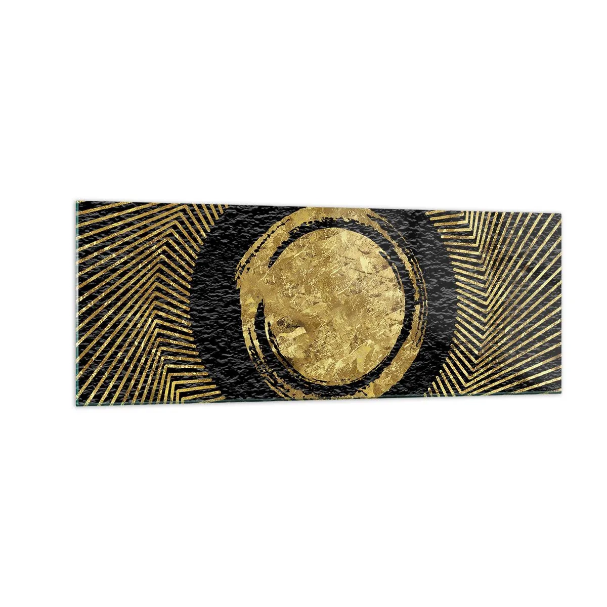 Tablou pe sticlă - Compoziție glamour - 140x50 cm