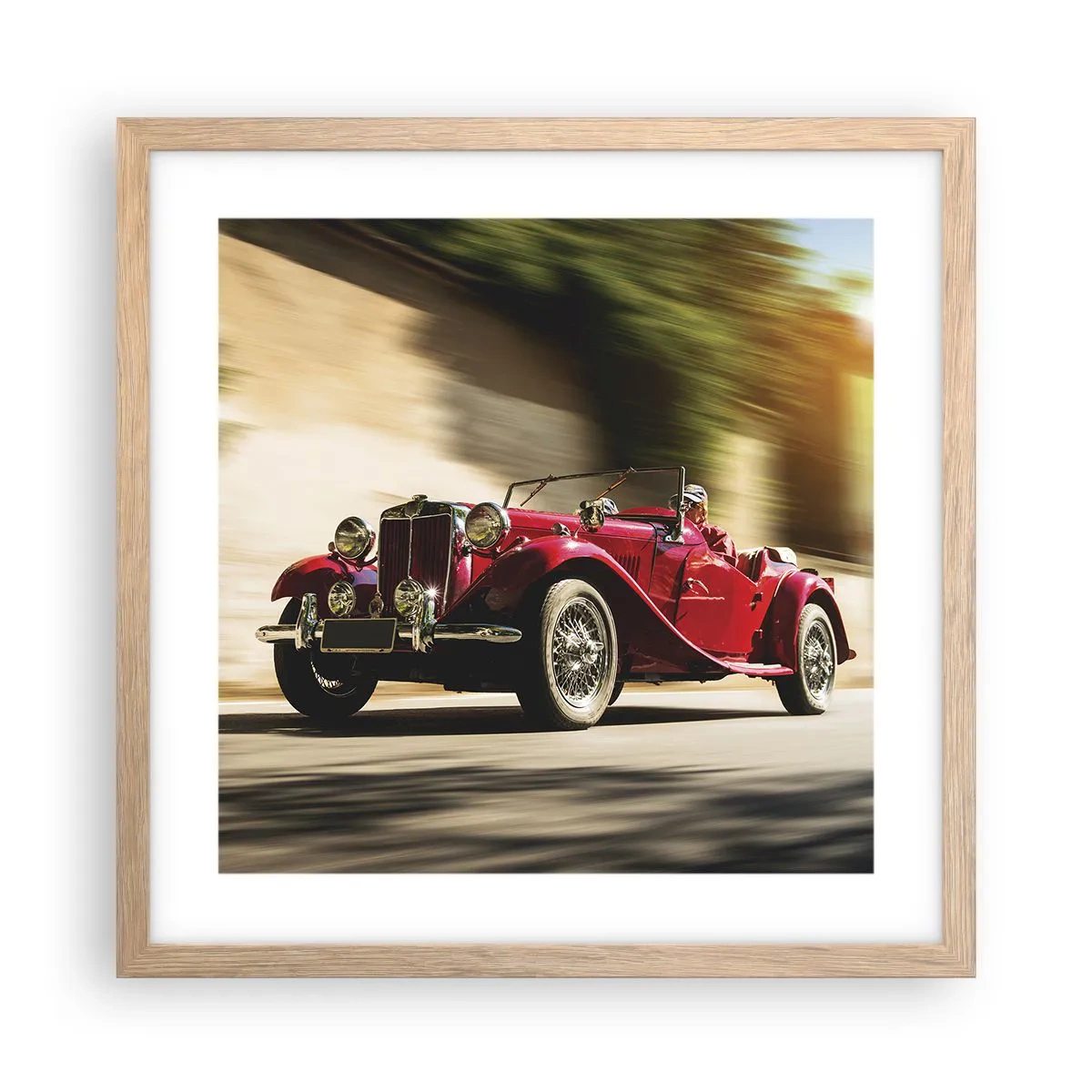 Poster în ramă de stejar deschis - Mai frumoasă decât Nike din Samothrace - 40x40 cm