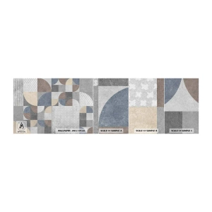 Mostră tapet autocolant Deluxe Sticker - Fantezie ceramică - Abstracția, Bucată, Model geometric - 100x30 cm