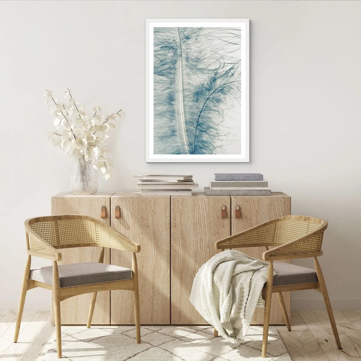 Poster în ramă albă - Șoapta naturii - 50x70 cm