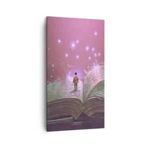 Tablou pe pânză - O invitație către o altă lume - citiți! - 45x80 cm