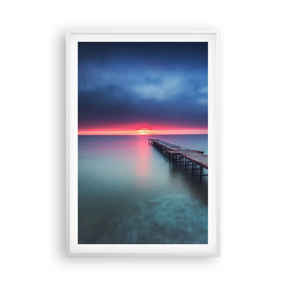Poster în ramă albă - Între cer și pământ - 61x91 cm