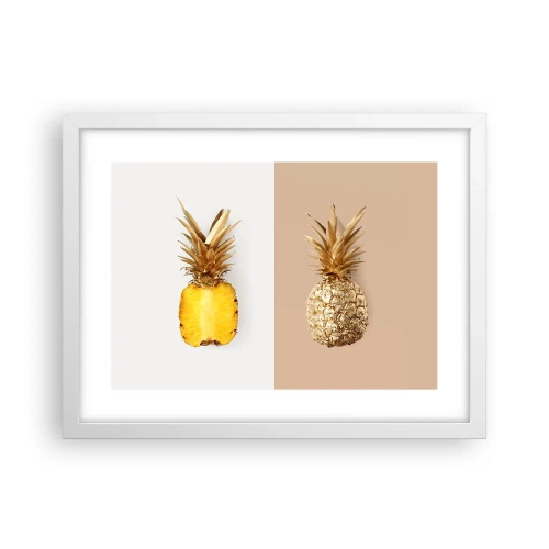 Poster în ramă albă - Ananas de împărțit - 40x30 cm