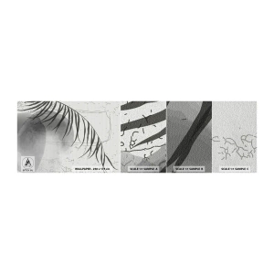 Mostră tapet autocolant Deluxe Sticker - Exotismul subtil al naturii - Minimalism, Botanic, Frunze - 100x30 cm