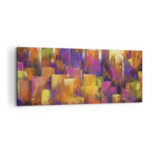Tablou pe pânză - Compoziția metropolitană - 100x40 cm