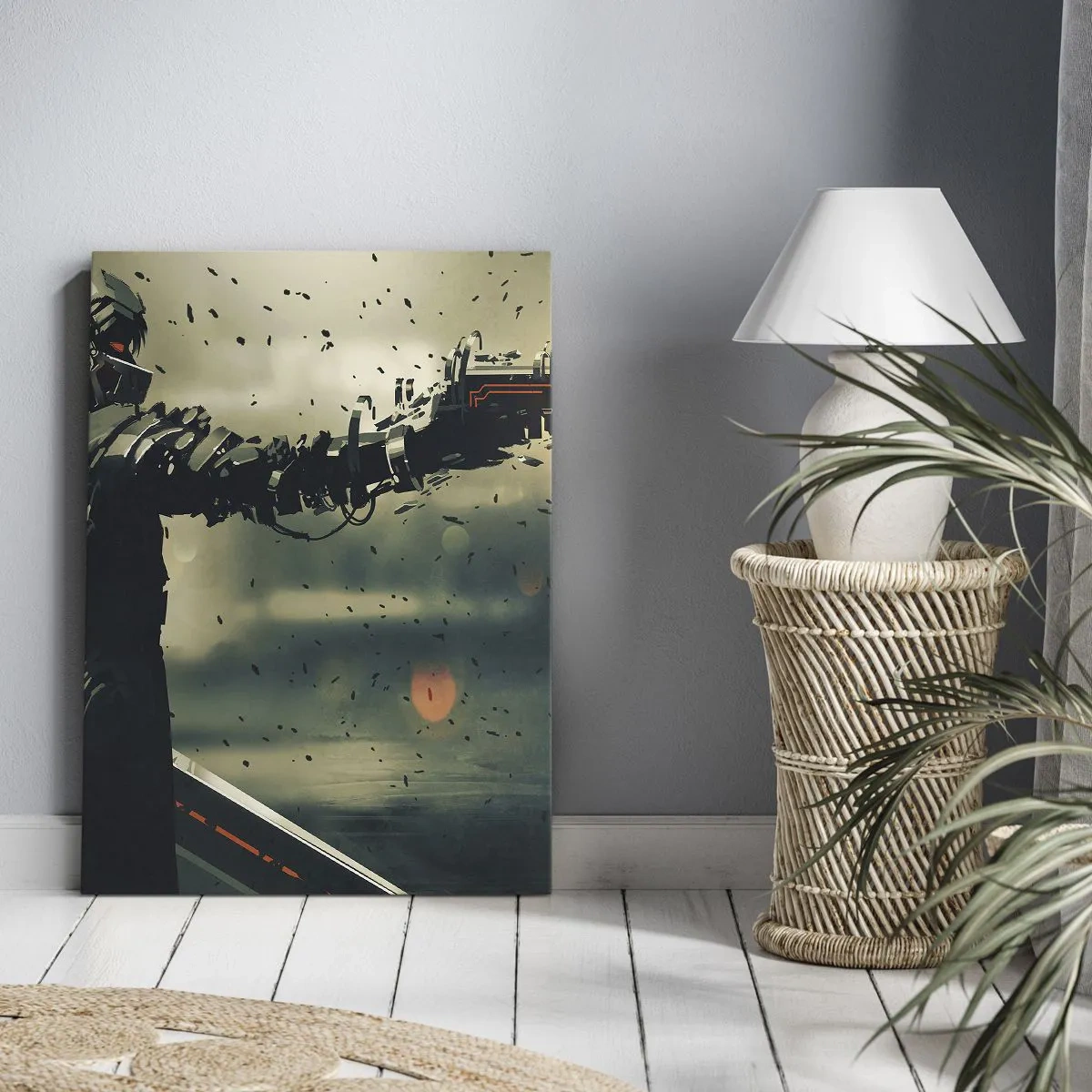 Tablou pe pânză - Armă letală - propriul tău Terminator - 45x80 cm