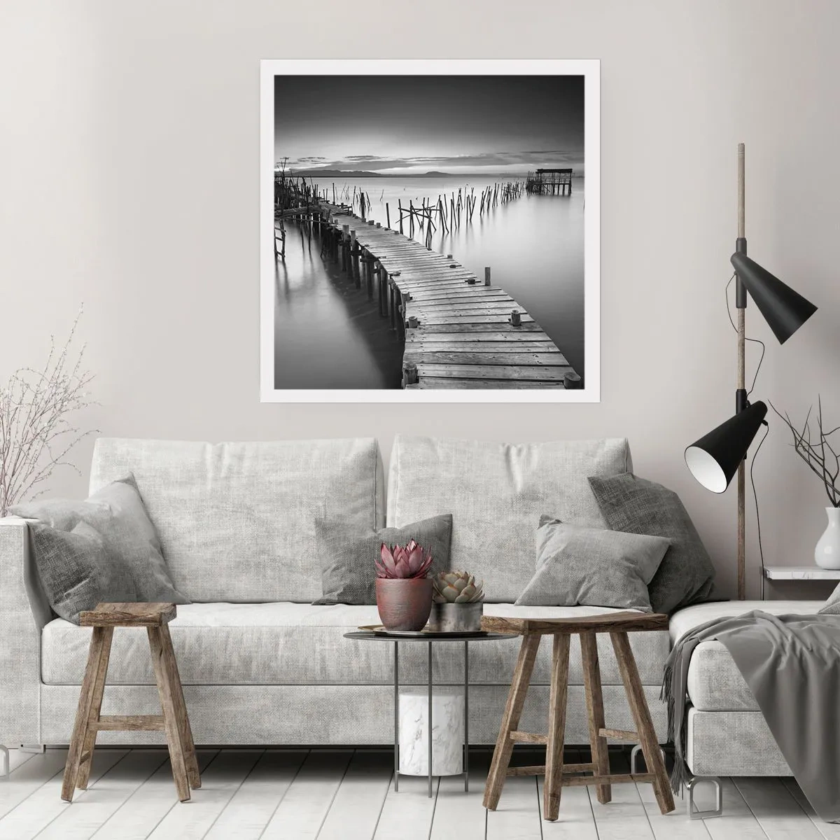 Poster - Liniștea unui țărm uitat - 30x30 cm