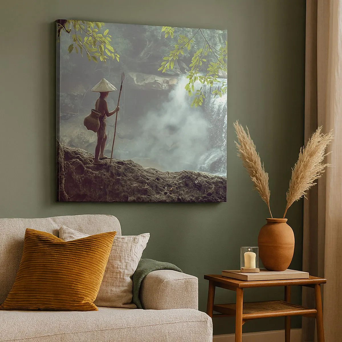 Tablou pe pânză - Prietenul naturii - 30x30 cm