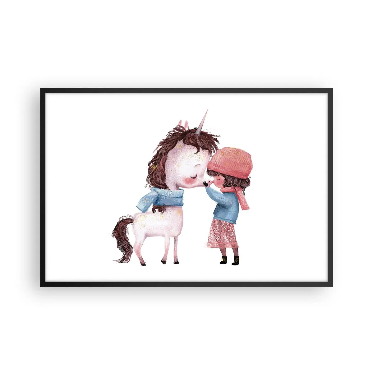 Poster în ramă neagră - O poveste de iarnă - 91x61 cm