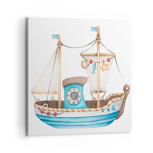 Tablou pe pânză - Ahoy aventura! - 60x60 cm