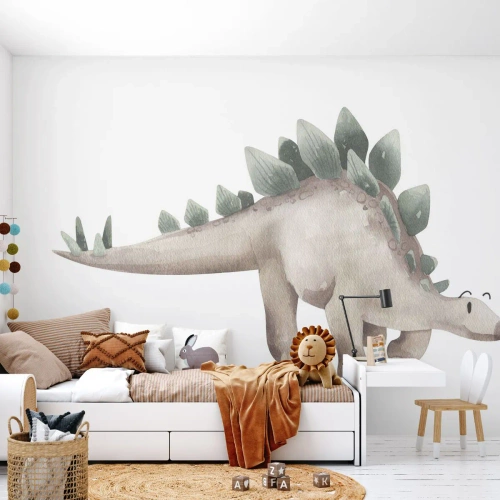 Tapet Premium Sand - Prietenul tău - Dinozaur, Pentru copii, Stegozaur - 100x70 cm