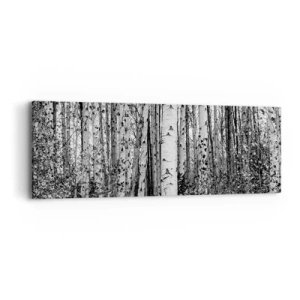 Tablou pe pânză - Coloane de mesteacăn - 90x30 cm