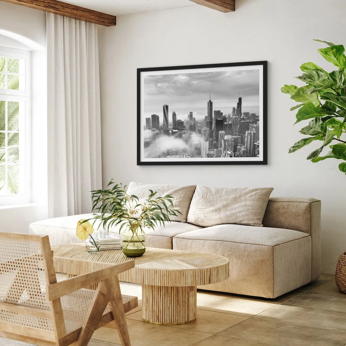 Poster în ramă neagră - Peisaj american - 70x50 cm