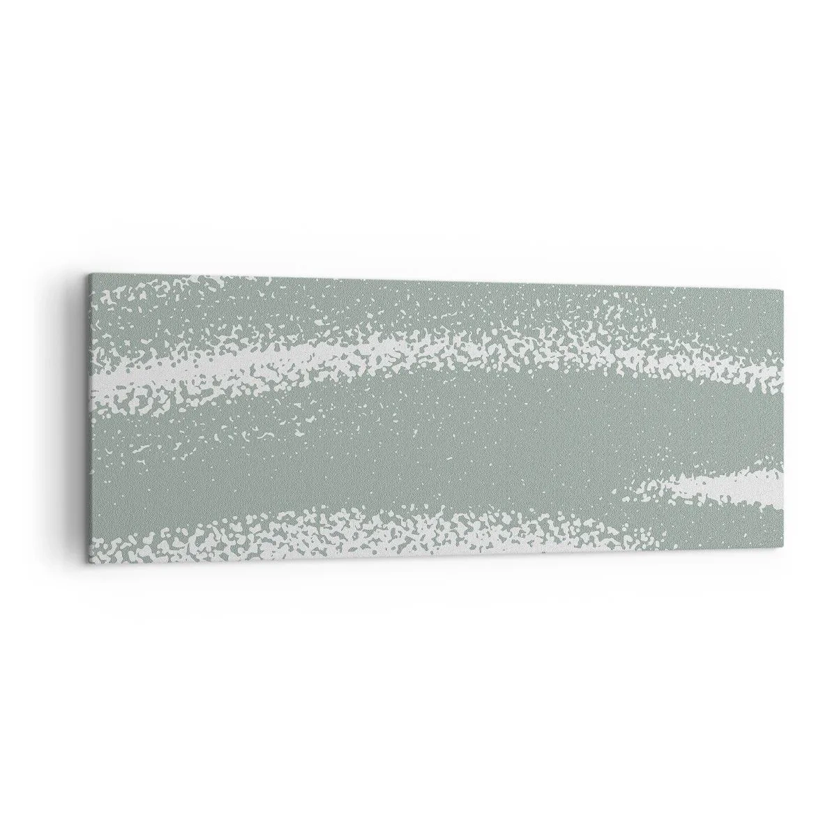 Tablou pe pânză - Abstracție în stil de iarnă - 140x50 cm