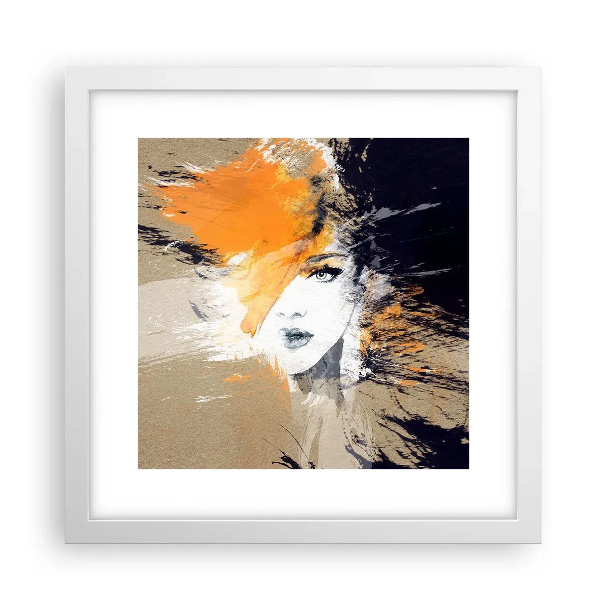 Poster în ramă albă - Și se face lumină - 30x30 cm