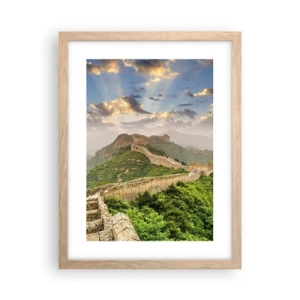 Poster în ramă de stejar deschis - Măreția netrecătoare - 30x40 cm