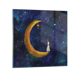 Tablou pe sticlă - Chemarea lumii - 40x40 cm