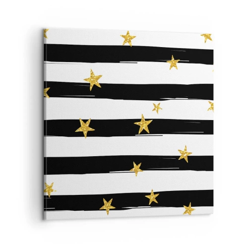 Tablou pe pânză - Cu toții ne-am născut sub o stea norocoasă - 50x50 cm